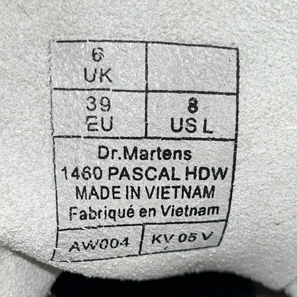 Dr Martens Womens 1460 Pascal HDW Sz 8 White Combat Comfort Retro Y2K 90s Grunge - Picture 16 of 16